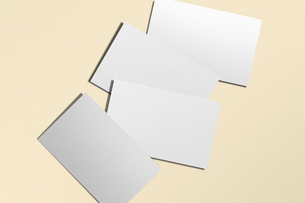Blank business card, brand identity with design space