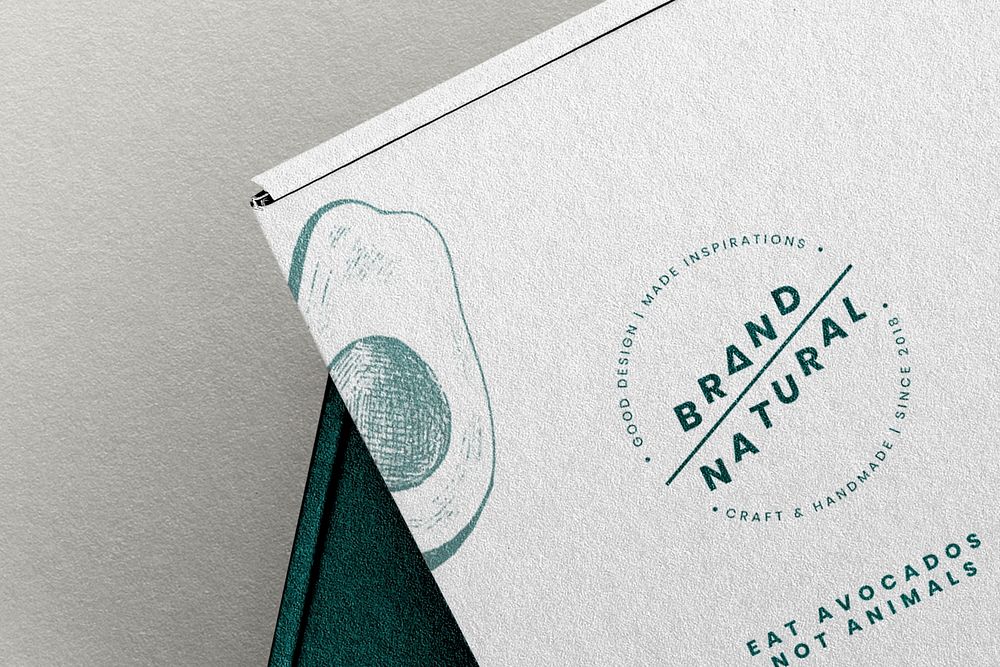Box mockup psd for natural brand concept 
