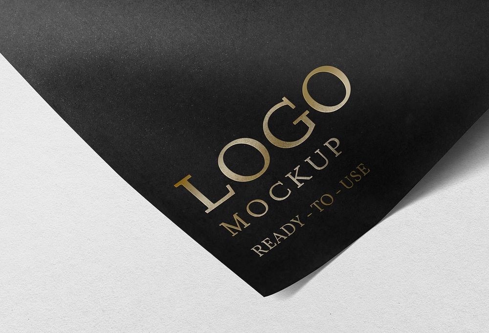 Logo mockup psd on corporate identity branding letterhead