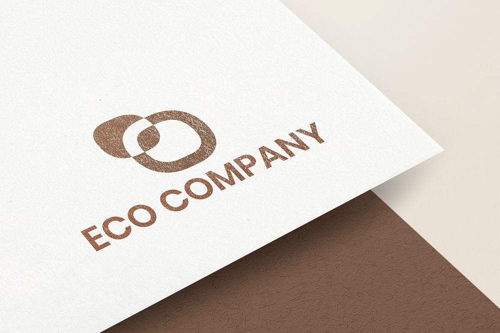 Logo mockup psd on corporate identity branding letterhead