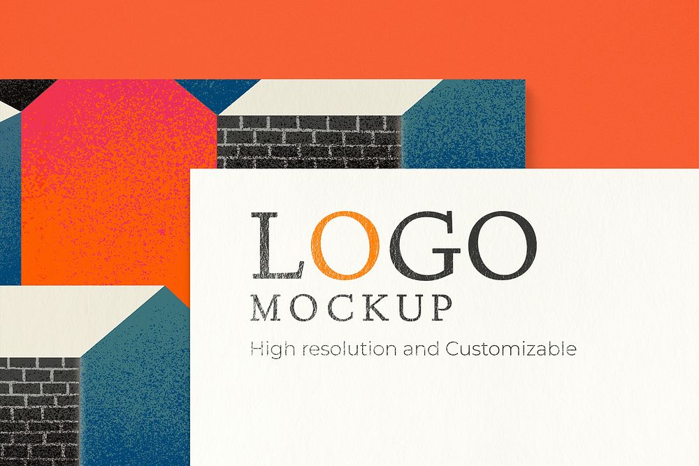 Logo mockup psd on corporate identity branding business card 