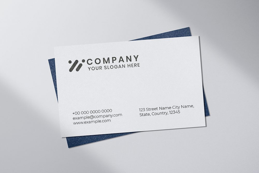 Business card mockup, realistic professional design psd