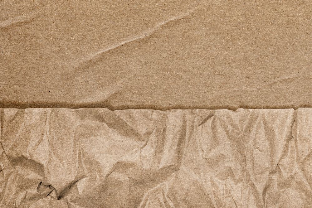 Brown background with wrinkled paper texture remixed media