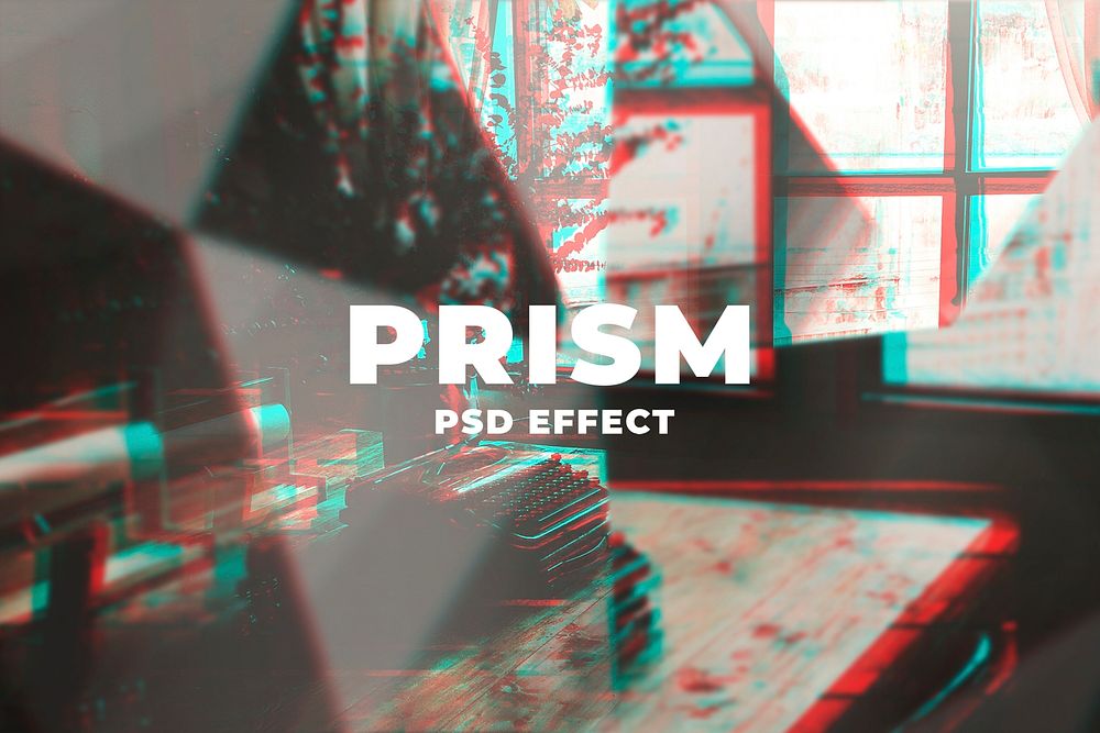 Prism kaleidoscope PSD effect photoshop add-on