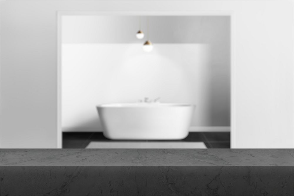 Bathroom product backdrop mockup psd, interior background image