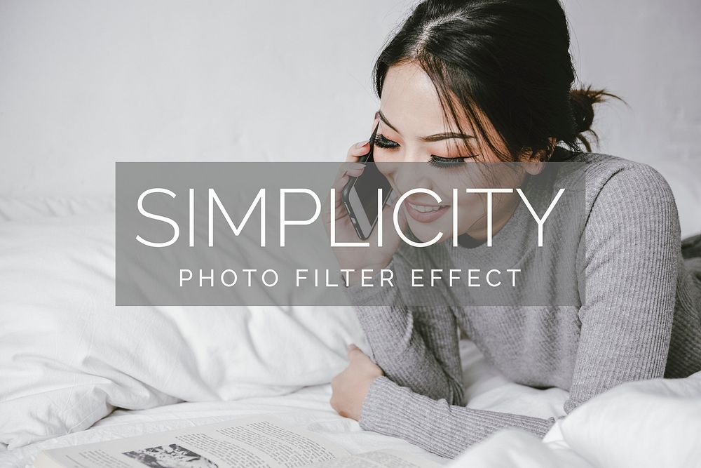 Simplicity photoshop preset filter effect PSD, minimal overlay add on