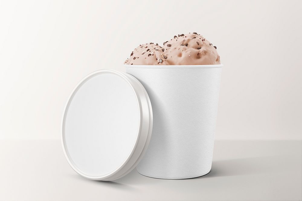 Paper ice cream jar packaging