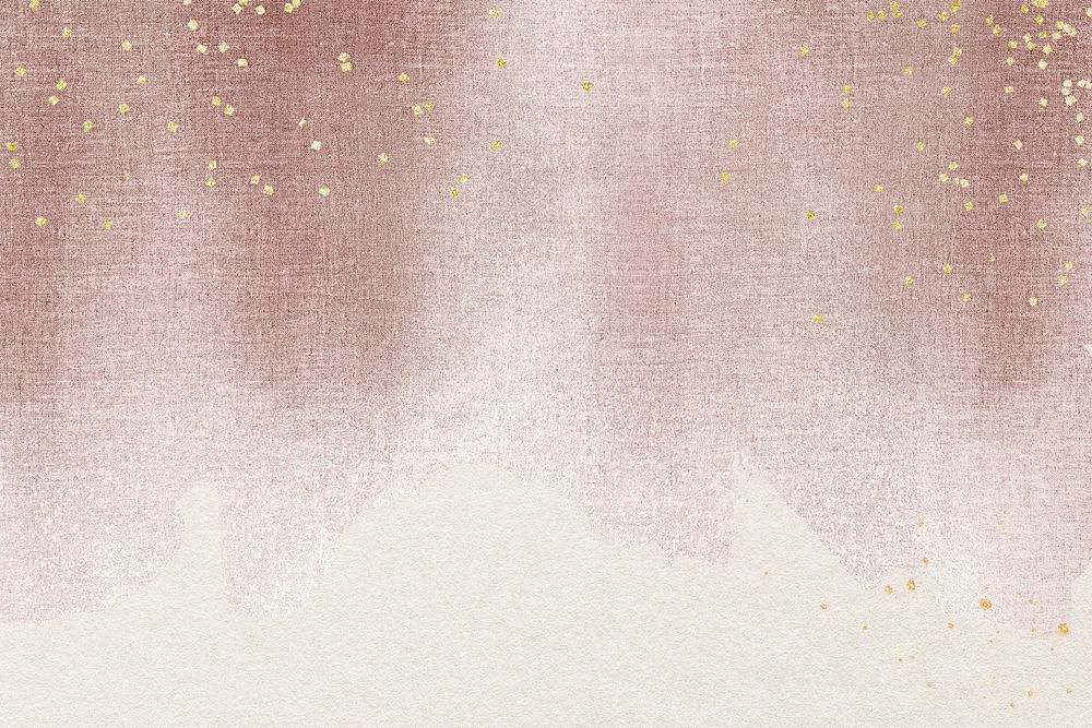 Aesthetic pink background, festive gold glitter holiday design psd