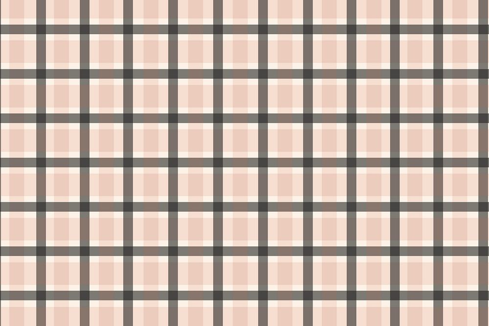 Beige plaid pattern background, aesthetic