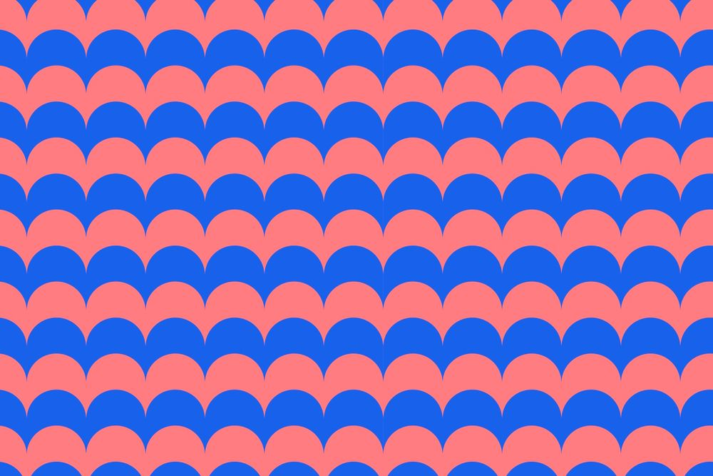 Fish scale pattern background, blue design psd