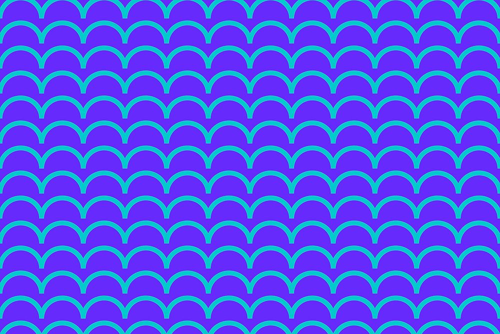 Blue wave pattern background, abstract seamless vector