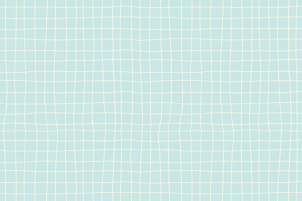 Aesthetic grid pattern background, seamless line in blue vector