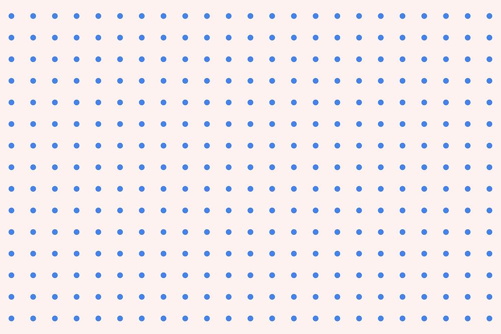 Pink polka dot background, blue pattern