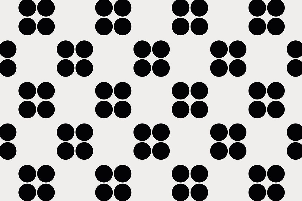 Circle shape pattern background, black geometric psd