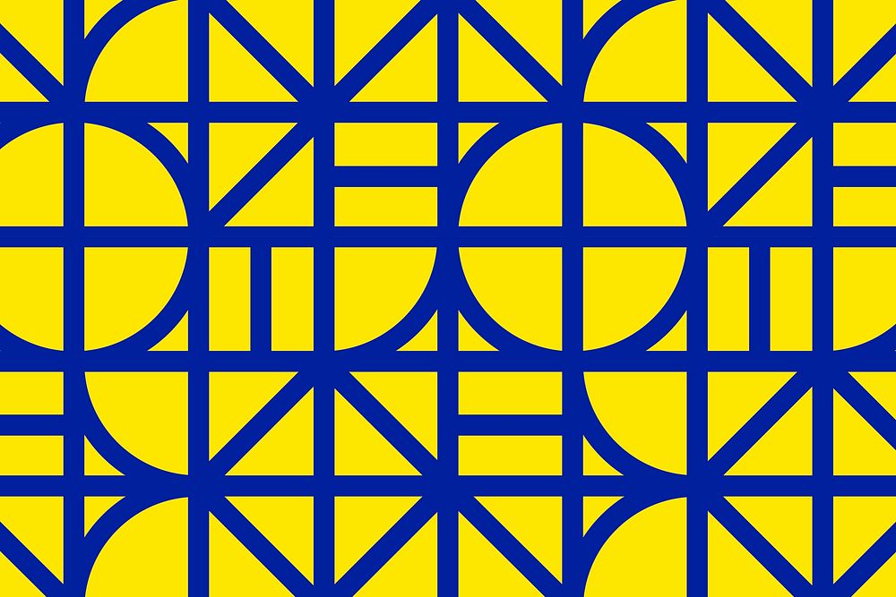 Yellow abstract background, geometric pattern design