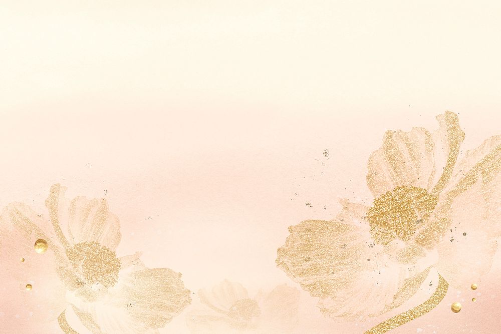 Watercolor pink pastel background, flower design psd
