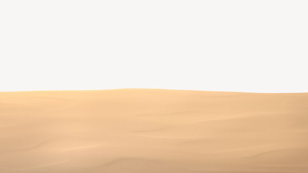 Beach sand desktop wallpaper, beige border background