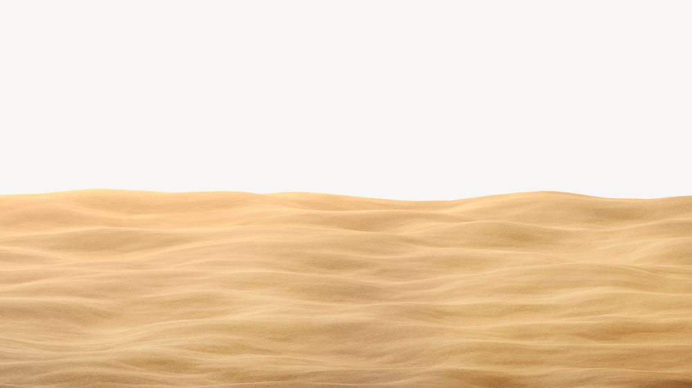 Desert sand computer wallpaper, beige border background psd