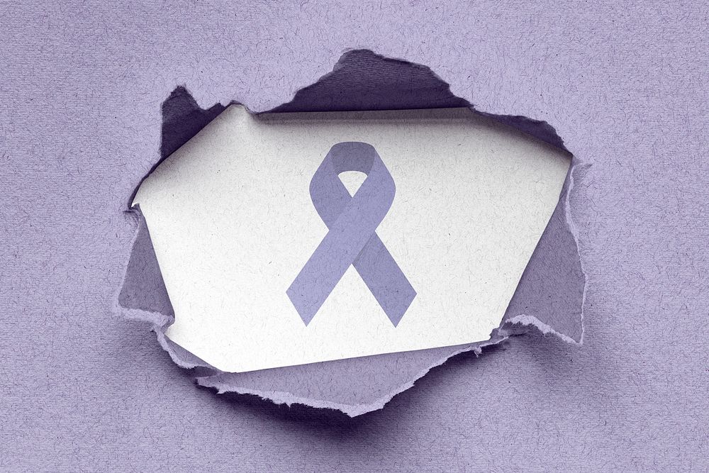 World cancer day background, paper hole mockup psd