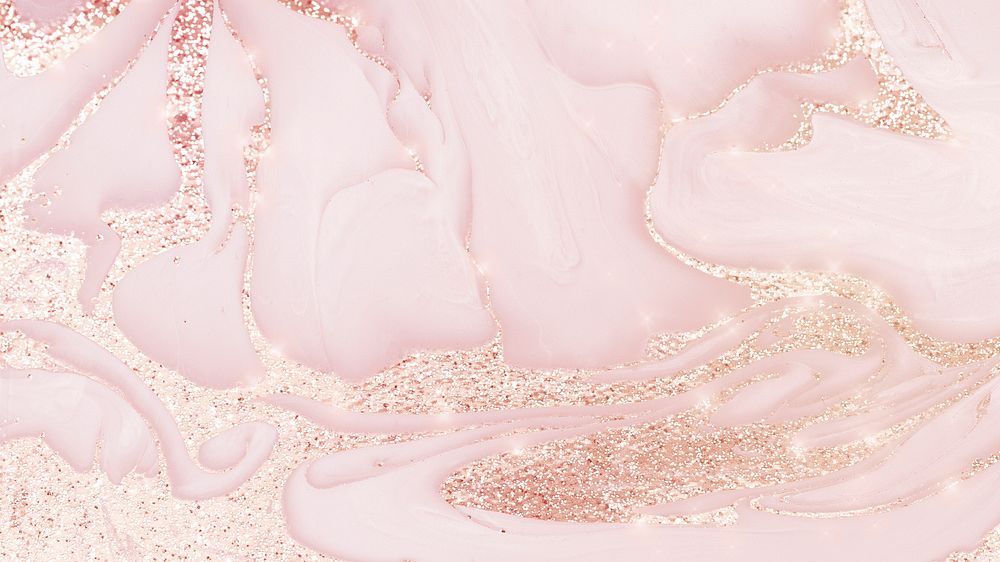 Luxury desktop wallpaper, feminine pink fluid texture design