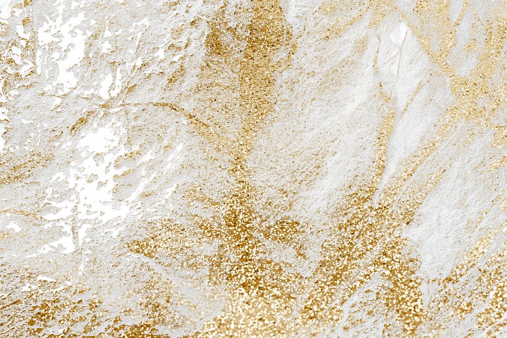Luxury white marble background, gold glitter design