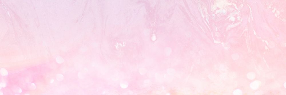 Aesthetic pink banner background, glitter texture design