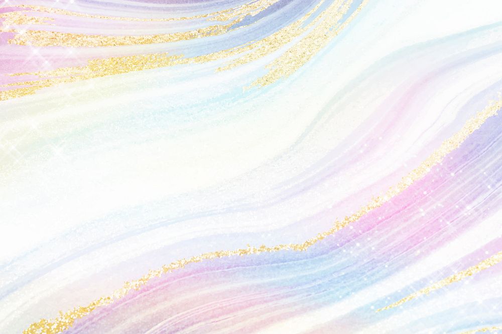 Aesthetic background, glitter pastel fluid texture design vector