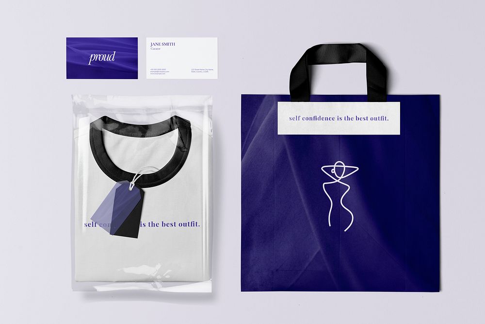 Fashionable shopping bag mockup, International Women's Day celebration concept psd