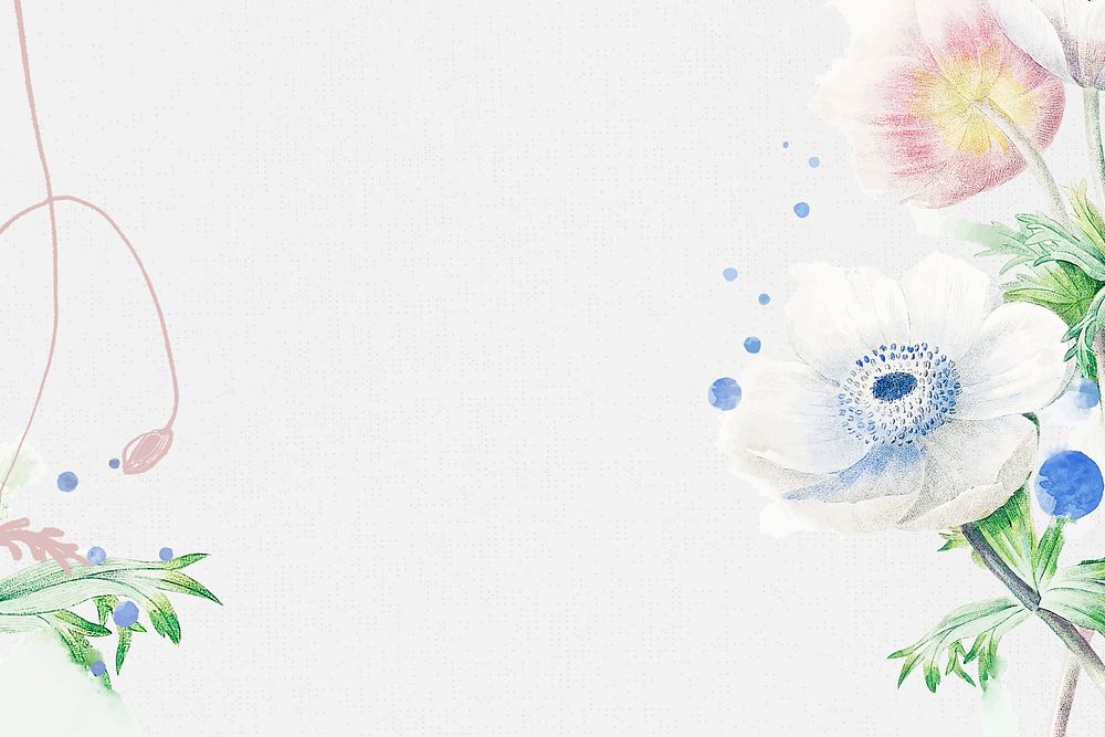 Flower desktop wallpaper background vector