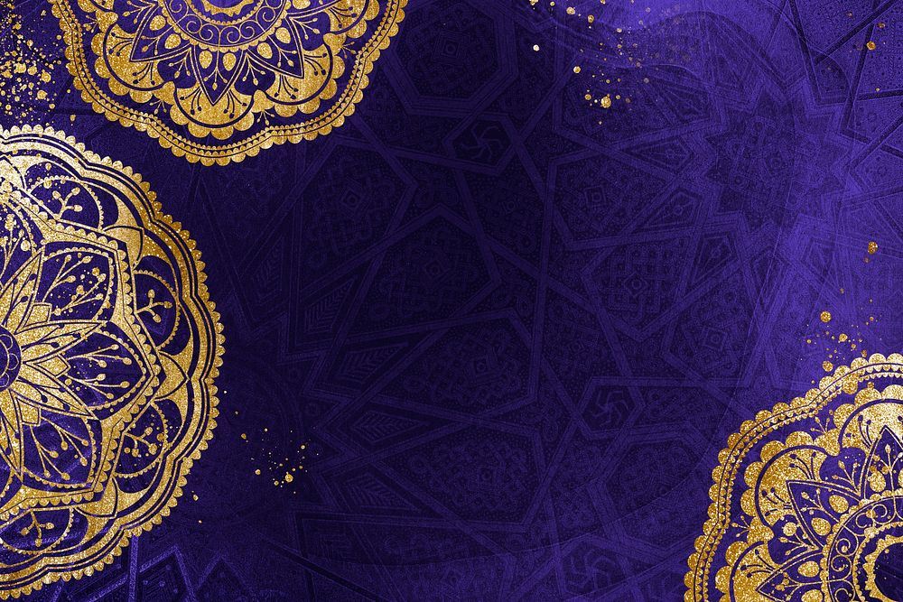 Ramadan aesthetic frame, mandala background design psd