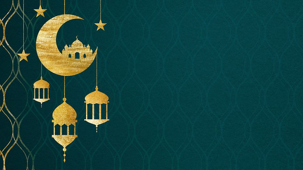 Gold Ramadan hd wallpaper design