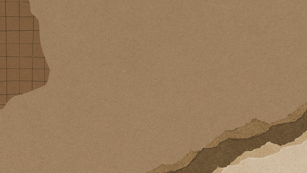 Brown aesthetic scrapbook desktop wallpaper design