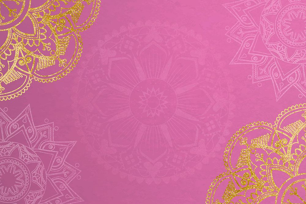 Ramadan aesthetic frame, mandala background design vector