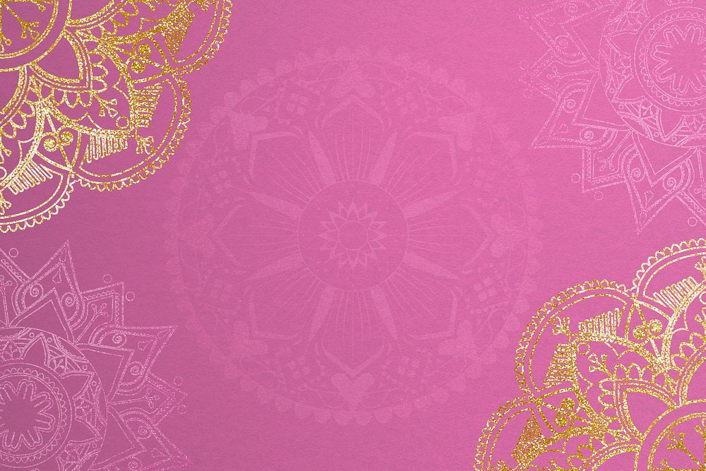 Gold Ramadan mandala frame background design