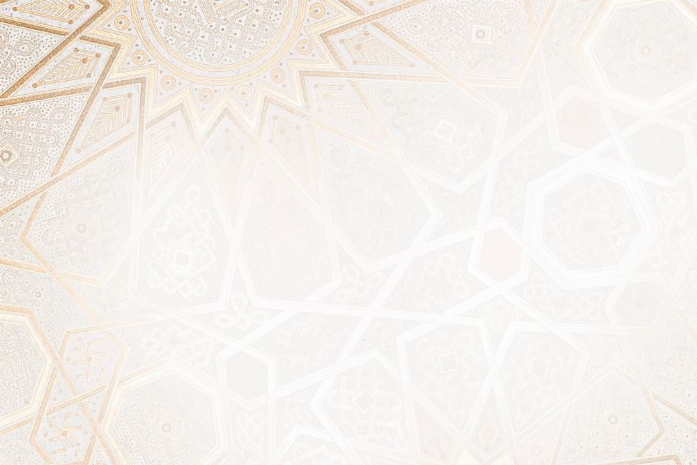 Gold Ramadan Islamic background design vector 