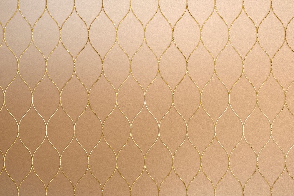 Gold Ramadan pattern background design psd