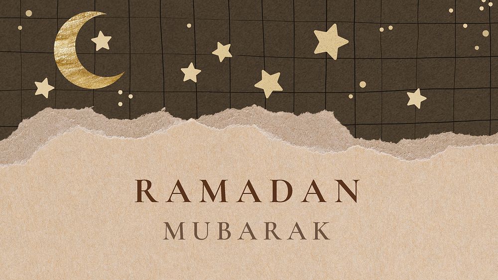 Gold Ramadan Mubarak, computer wallpaper design