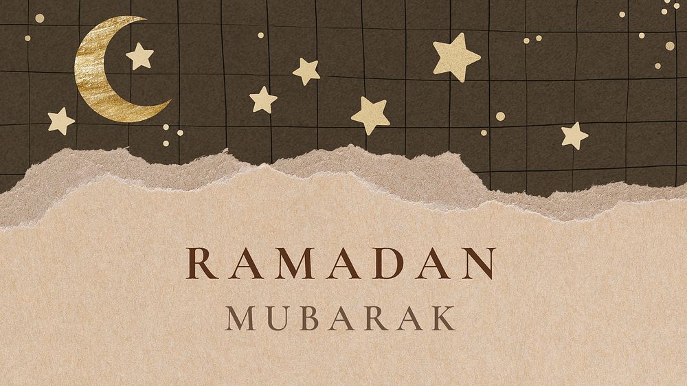 Ramadan Mubarak hd wallpaper template, festive design psd