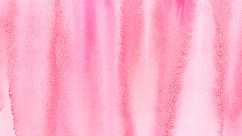 Gradient watercolor desktop wallpaper, feminine pink design