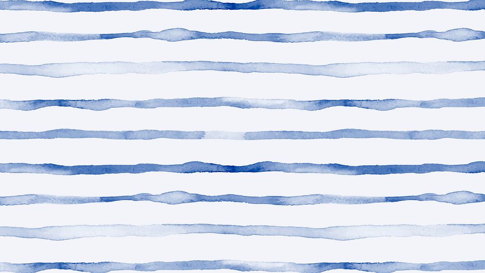 Aesthetic indigo watercolor desktop wallpaper, gradient stripe design