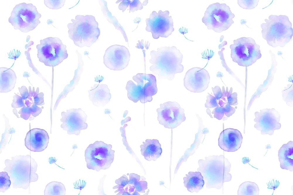 Dandelion flower background, watercolor graphic psd