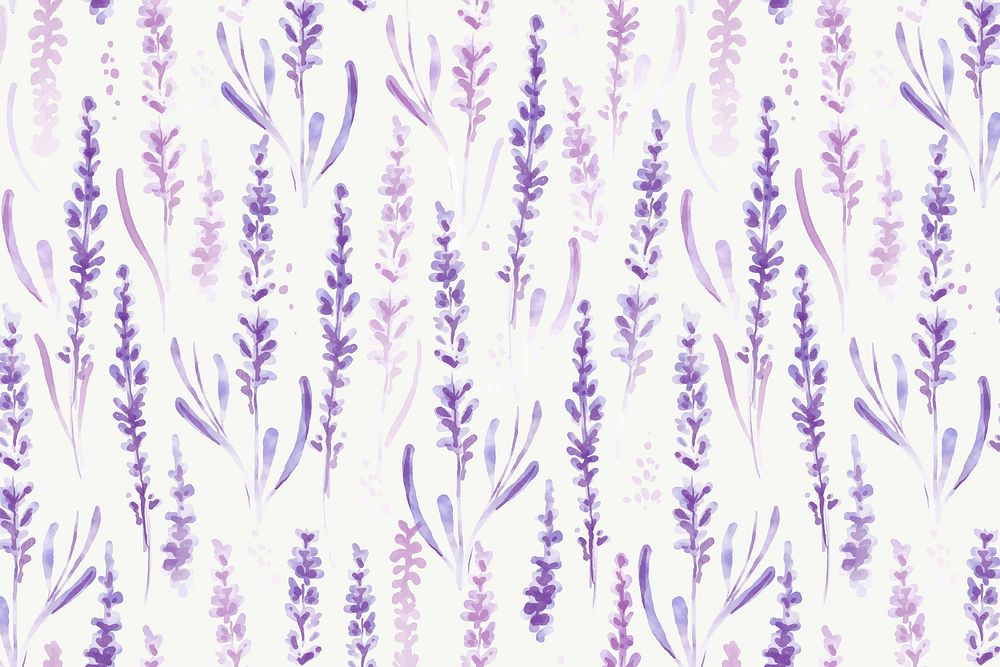 Lavender flower background, watercolor graphic vector