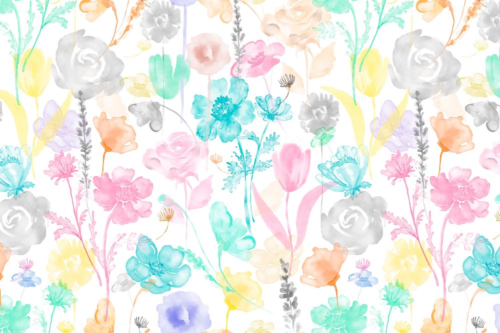 Colorful floral background, flower graphic