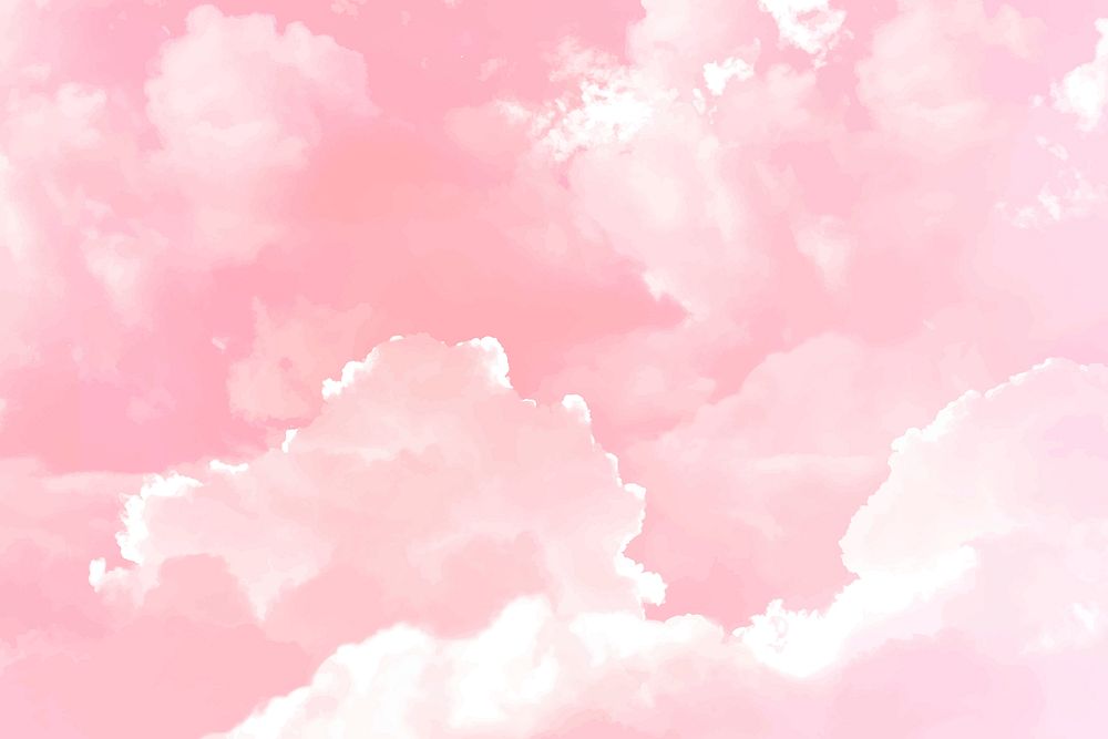 Cloud background, dreamy nature design vector