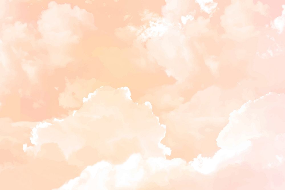Cloud background, dreamy nature design vector