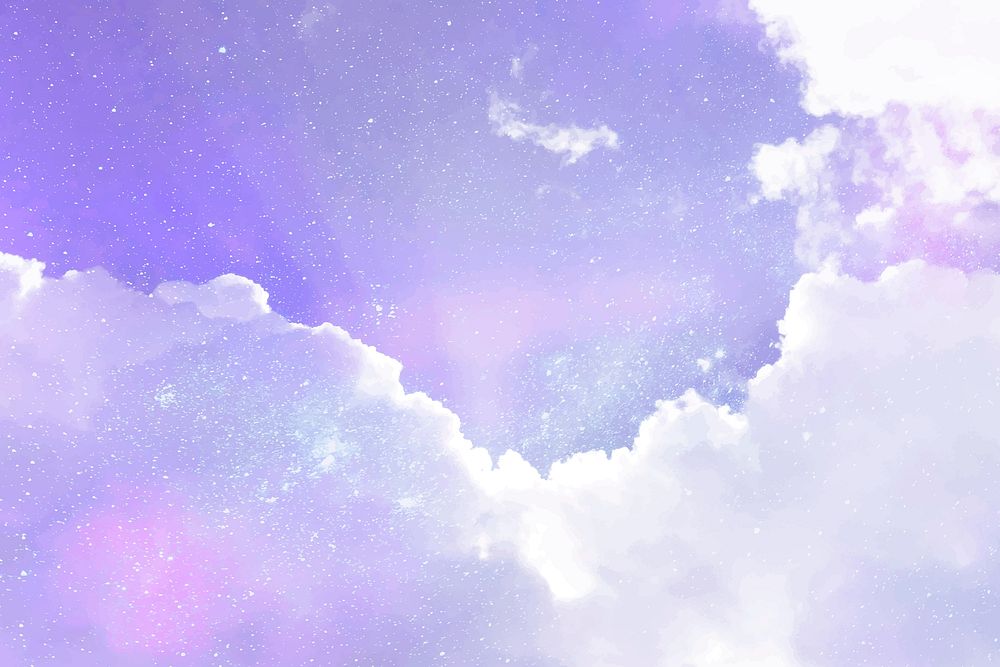 Cloud background, dreamy astronomic design vector