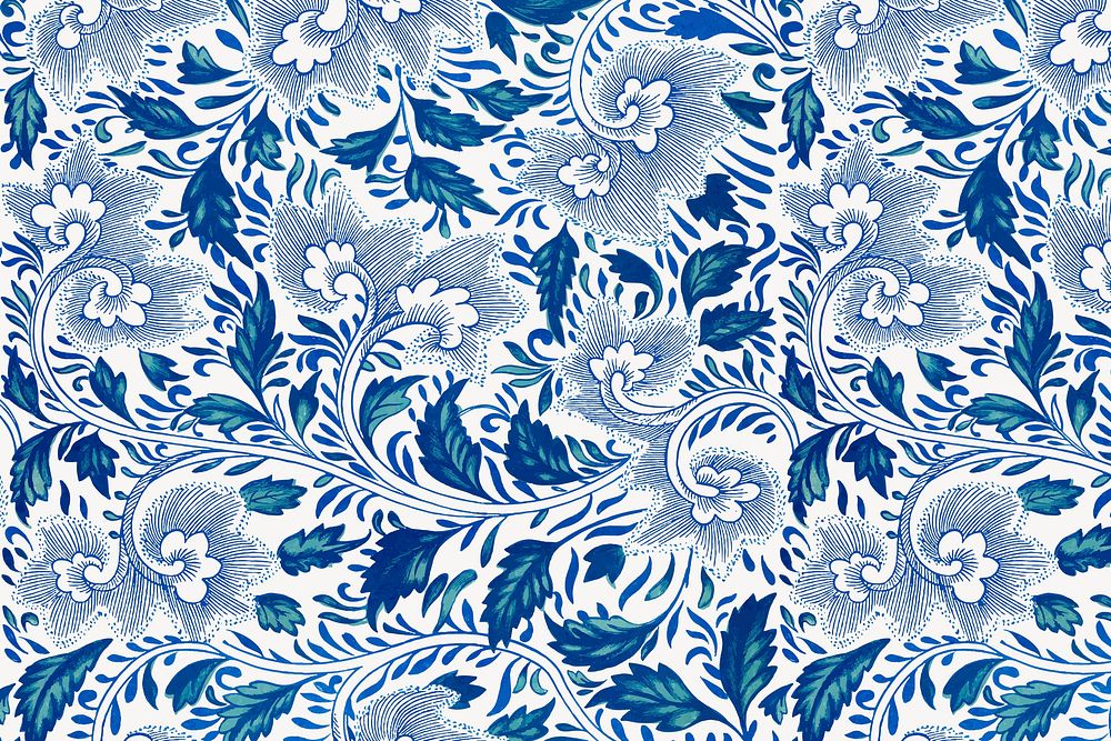 Chinese vintage seamless pattern flower | Premium Vector Illustration ...