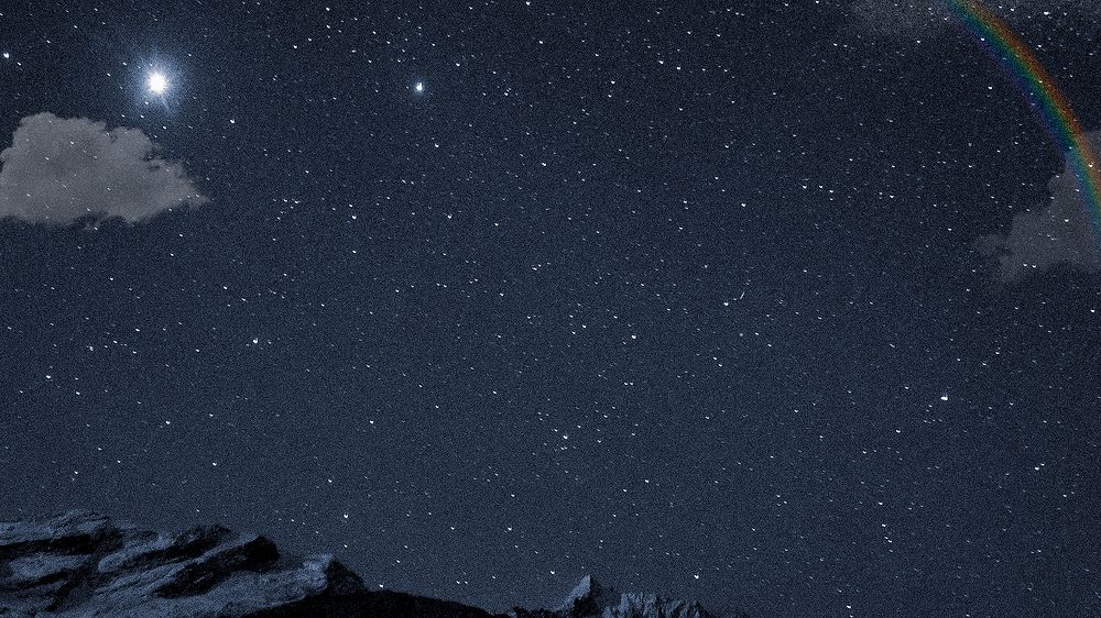 Starry sky desktop wallpaper, night background