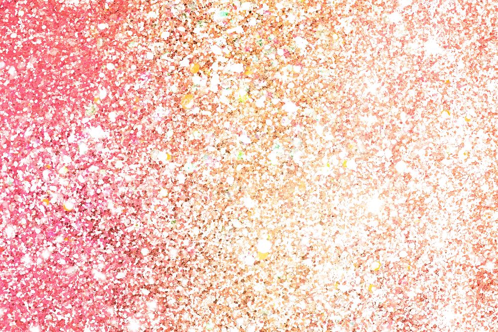 Golden pink glitter background, luxury design vector