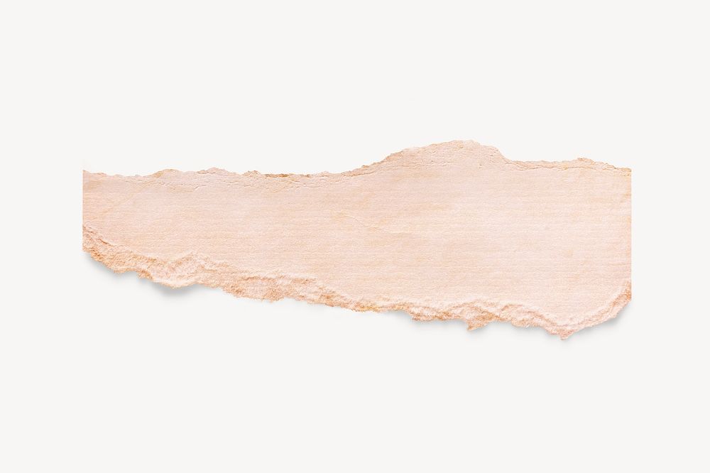 Pink ripped paper piece with copy space psd